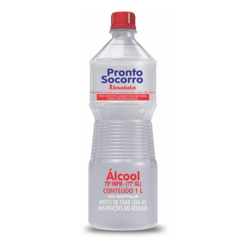ALCOOL 1 LITRO 70 % PRONTO SOCORRO