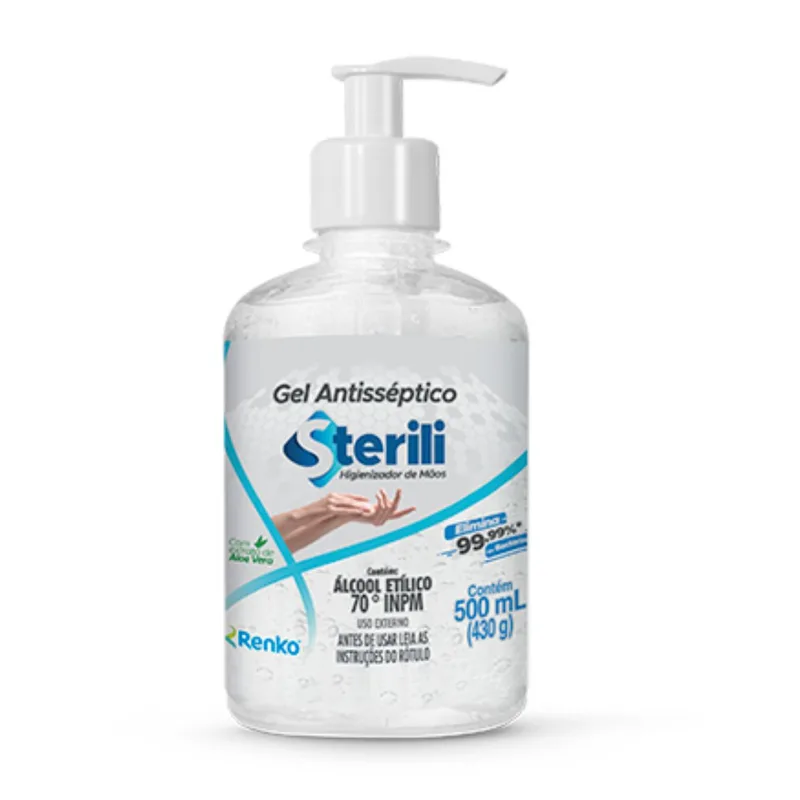 ALCOOL ETIL. HID. GEL 500ML 80 INPM (TAJA FOGO) FLOPS