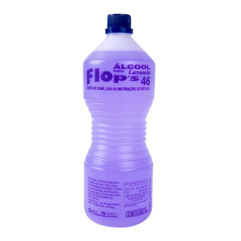 ALCOOL ETILICO HIDRAT. 46,2% FLOPS 1L LAVANDA