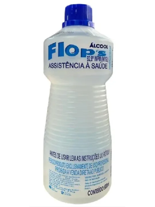 ALCOOL ETILICO HIDRAT. 92% 500ML FLOPS