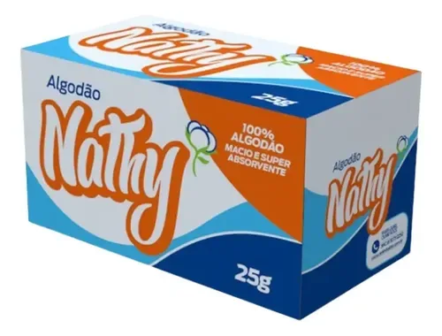 ALGODAO CX NATHY 25GR DP C/20UN