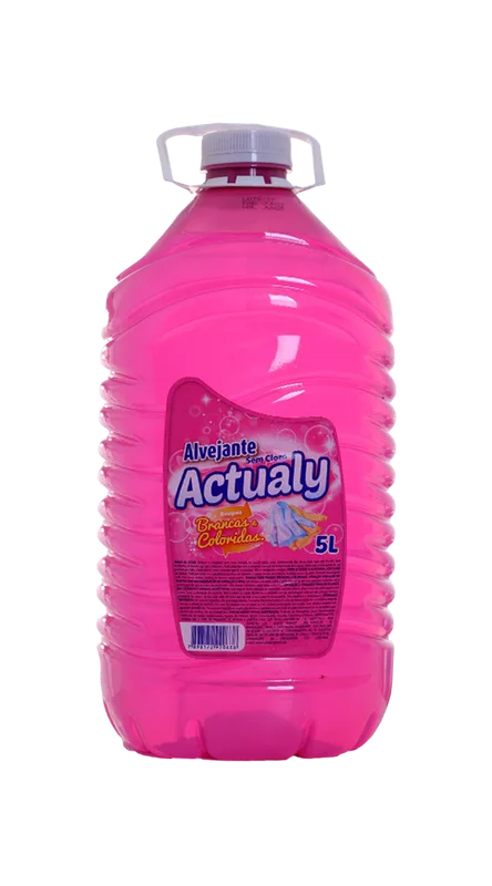 ALVEJANTE SEM CLORO ACTUALY EMBALAGEM ROSA 1L