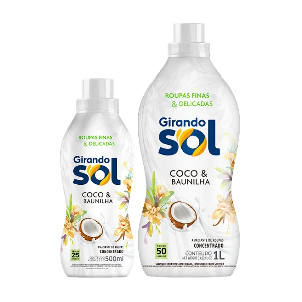 AMACIANTE CONCENTRADO GIRANDO SOL COCO BAUNILHA 500ML