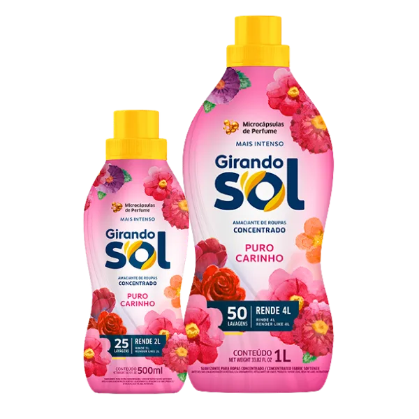 AMACIANTE CONCENTRADO GIRANDO SOL ROSA 500ML