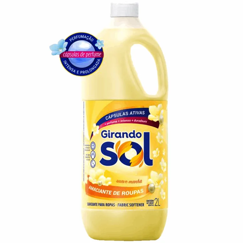 AMACIANTE DE ROUPAS GIRANDO SOL AMARELO 2L