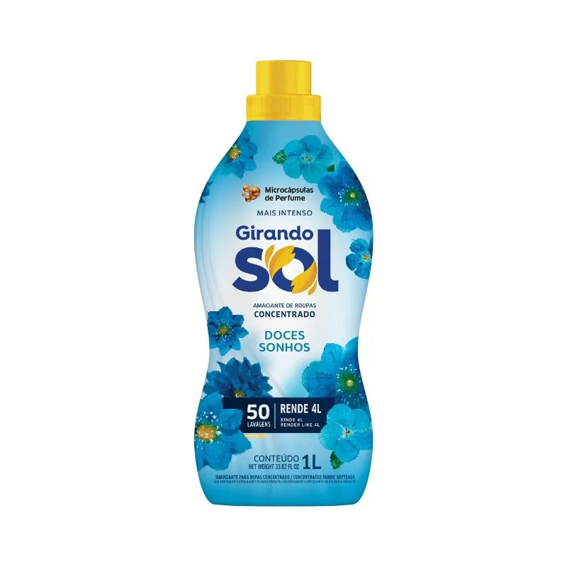 AMACIANTE DE ROUPAS GIRANDO SOL AZUL 2L
