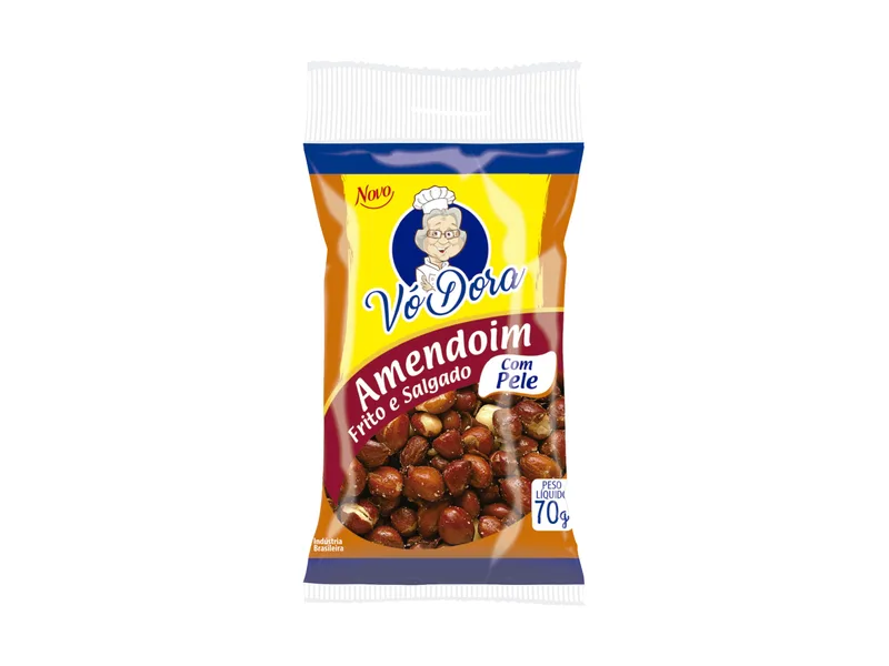 AMENDOIM SALGADO S/PELE 30X40GR SÓ FRITZ