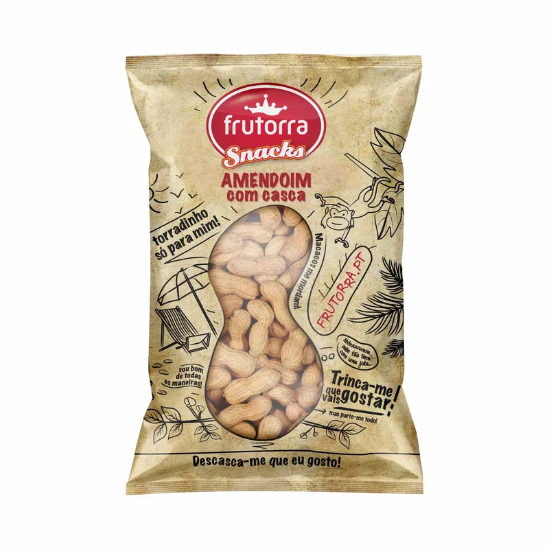 AMENDOIM TORRADO C/CASCA SÓ FRITZ 500GR
