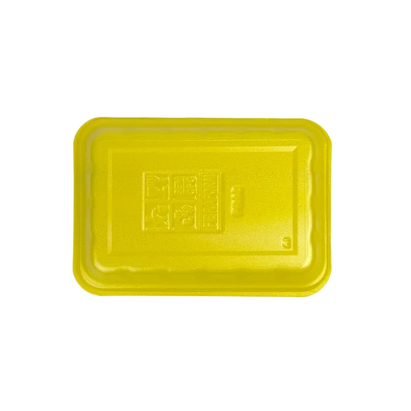BANDEJA EPS FR02 AMARELA 14,5X21X1,5CM RASA