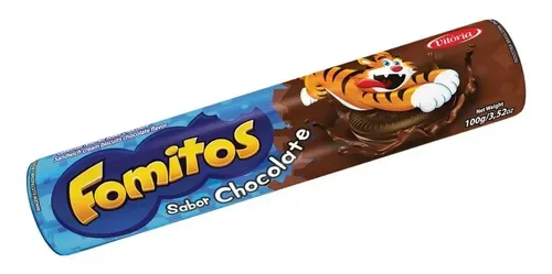 BISC RECHEADO CHOCOLATE C/MORANDO FOMITOS 100GR