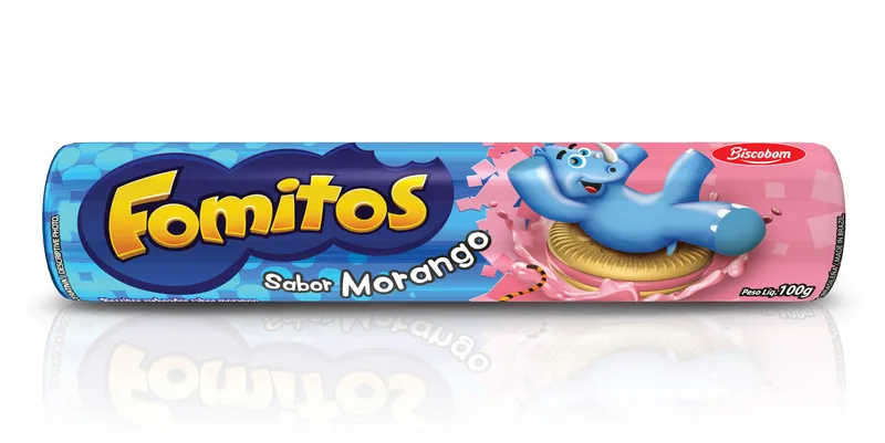 BISC RECHEADO MORANGO FOMITOS 100 G