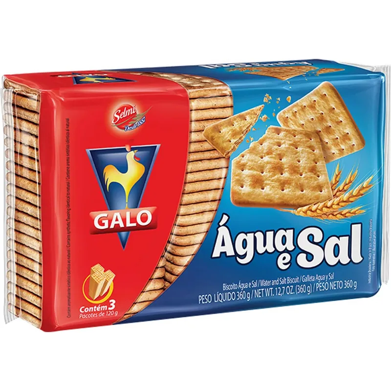 BISCOITO AGUA E SAL 280GR BISCOBOM