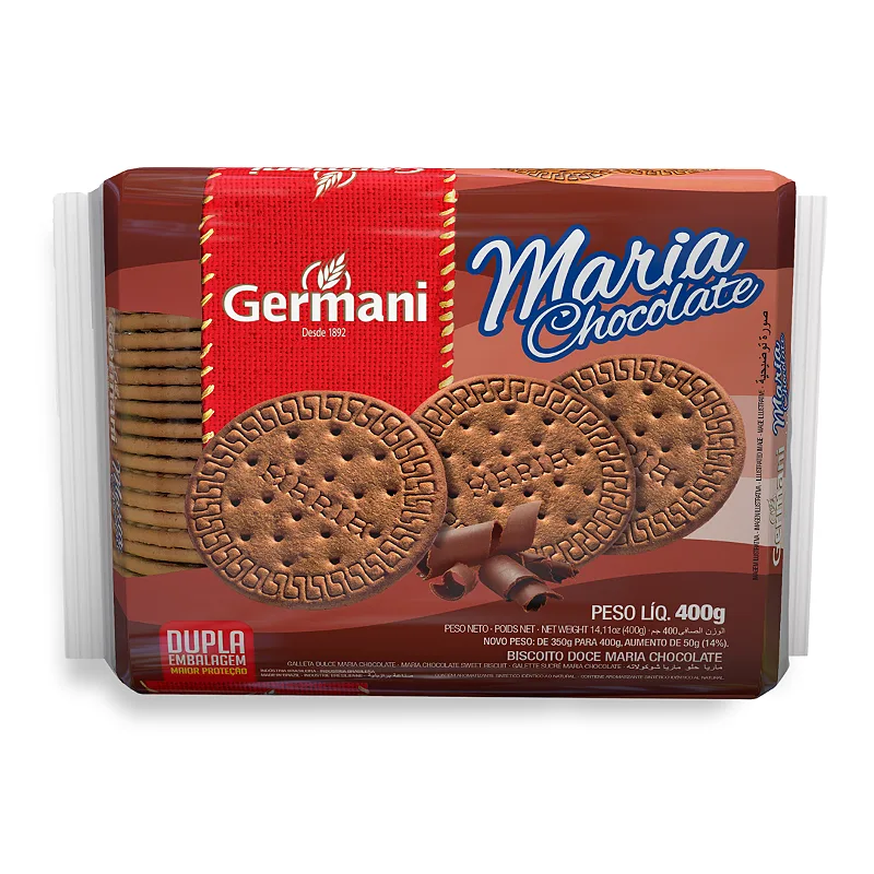 BISCOITO MARIA CHOCOLATE 345GR GERMANI