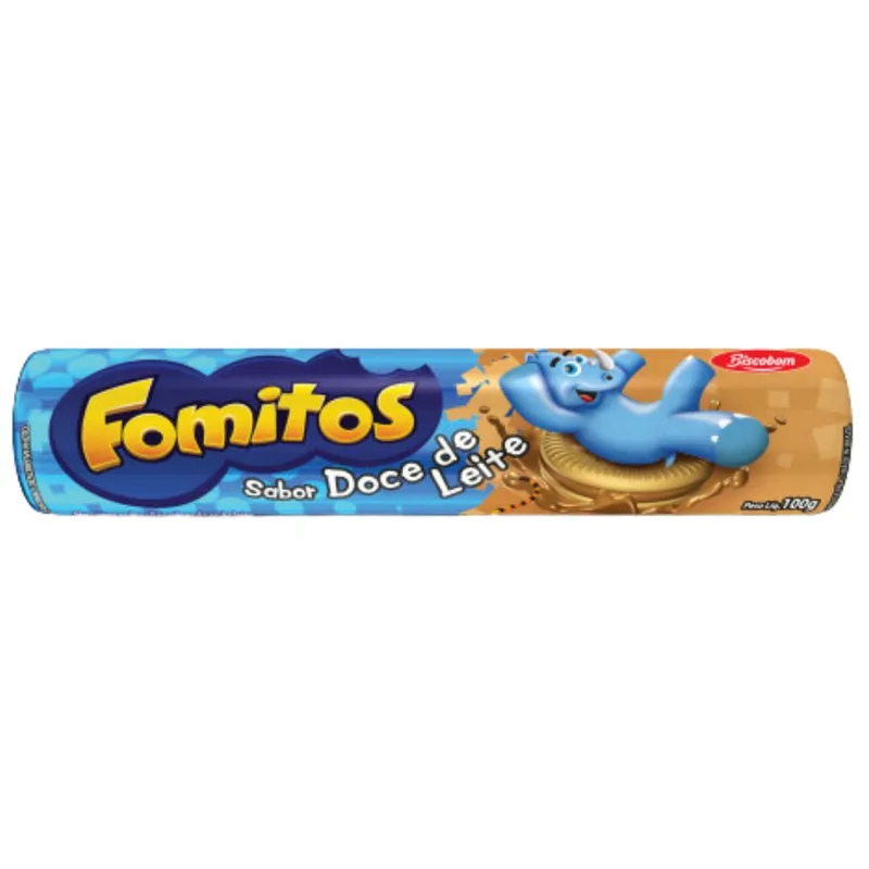 BISCOITO RECH. WAFER DOCE DE LEITE FOMITOS 80GR