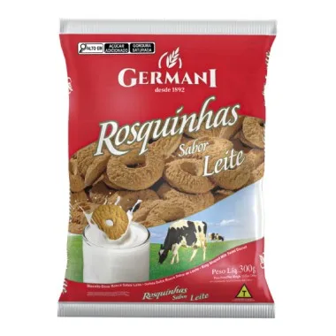BISCOITO ROSQUINHA DE LEITE 300GR GERMANI