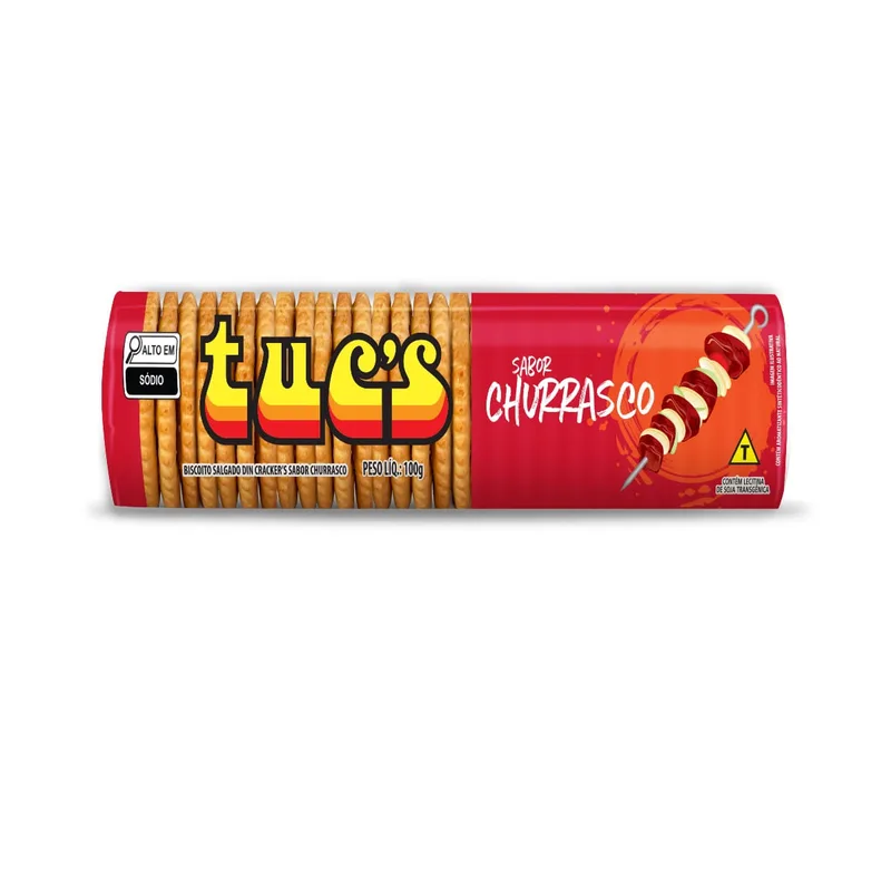 BISCOITO TUCS SALGADO CHURRASCO 100GR
