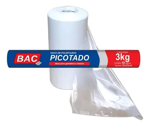 BOBINA PICOTADA 3KG 25X35CM SAC PLAST