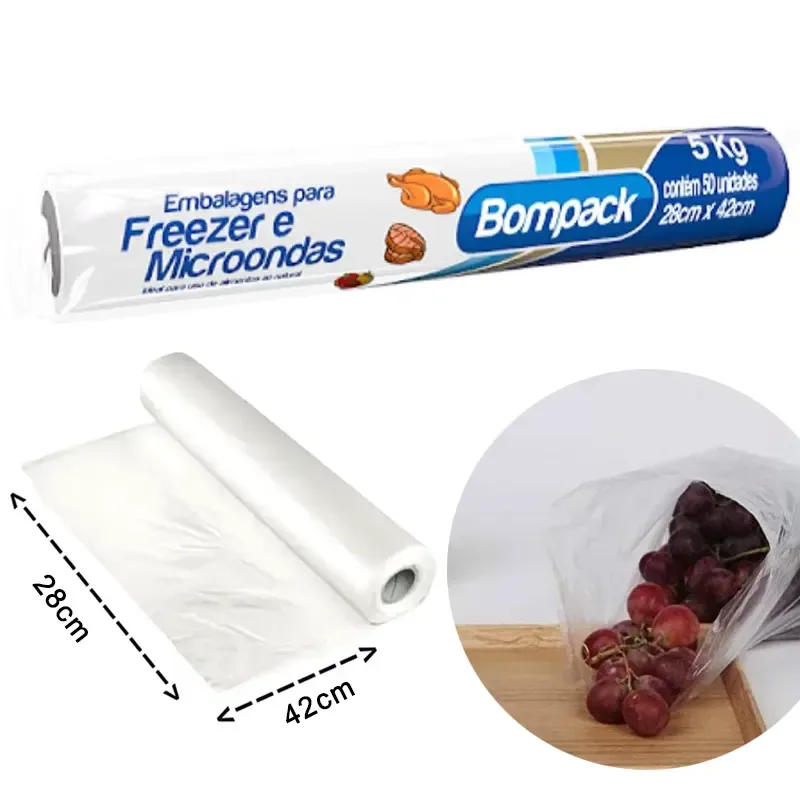 BOBINA PICOTADA 5KG FREEZER E MICROONDAS C/100