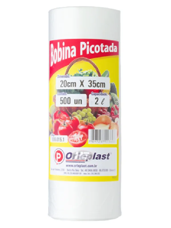 BOBINA PLASTICA PICOTADA 3 KG PLUS ROLEPLAST