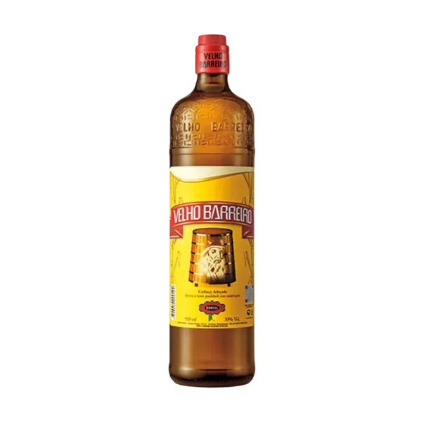 CACHAÇA ADOÇADA VELHO BARREIRO TRADICIONAL 910ML