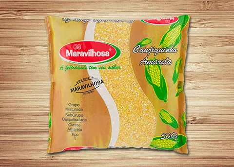 CANJIQUINHA DE MILHO AMARELA 400 GR MARAVILHOSA