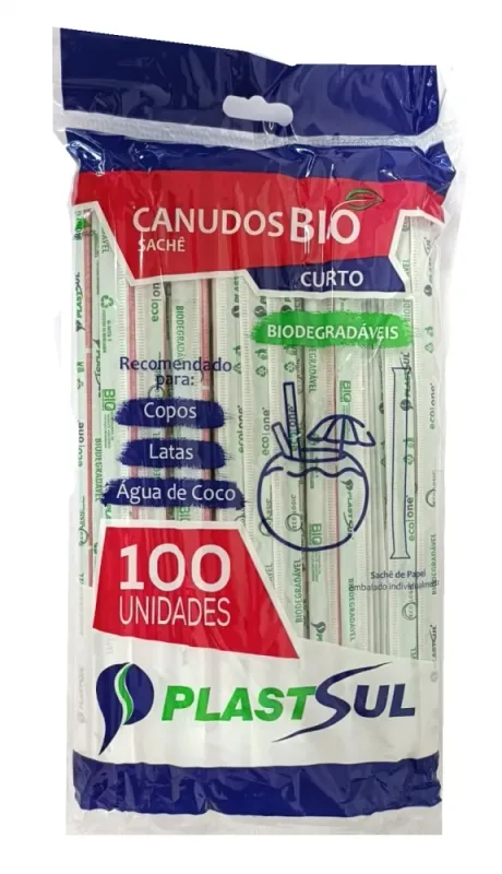 CANUDO BIO SACHE CURTO C/100UN PLASTSUL