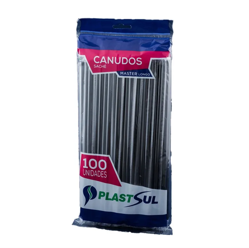 CANUDO SACHE LONGO C/100UN PLASTSUL