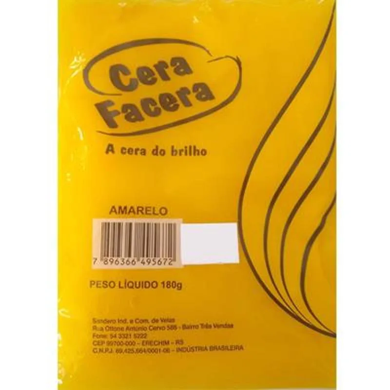 CERA FACERA 180G AMARELO