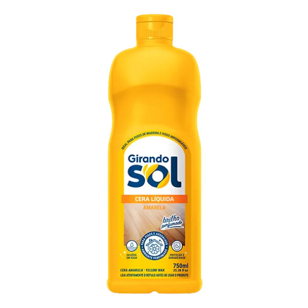 CERA LIQUIDA GIRANDO SOL AMARELA 750ML