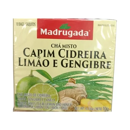 CHA MADRUGADA CAPIM CIDREIRA, LIMAO E GENGIBRE 1GR