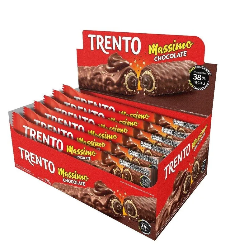 CHOC. WAFER TRENTO MASSIMO CHOCOLATE 25GR C/15