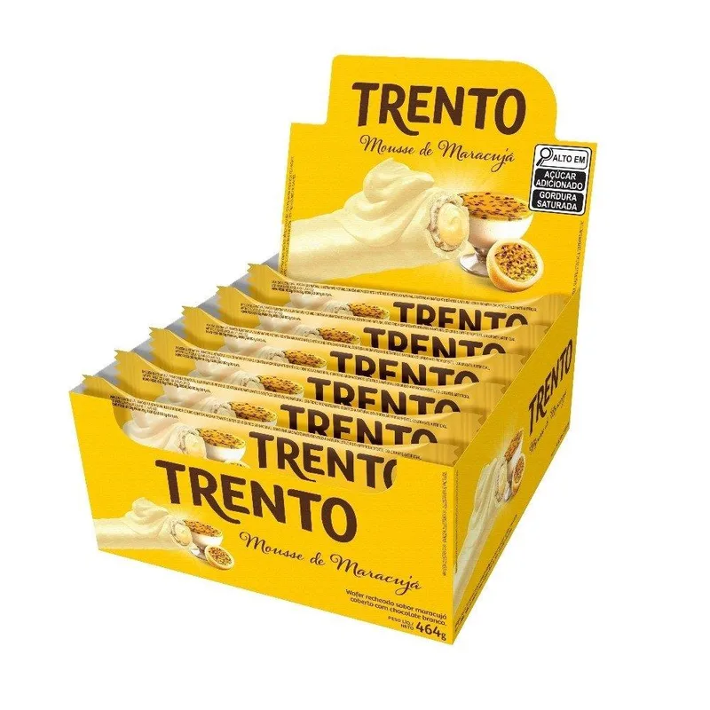 CHOC. WAFER TRENTO MOUSSE DE MARACUJA 29GR C/16