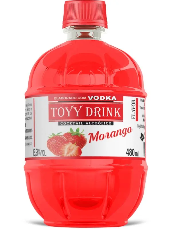 COCKTAIL ALCOOLICO TOYY DRINK MORANGO 480ML
