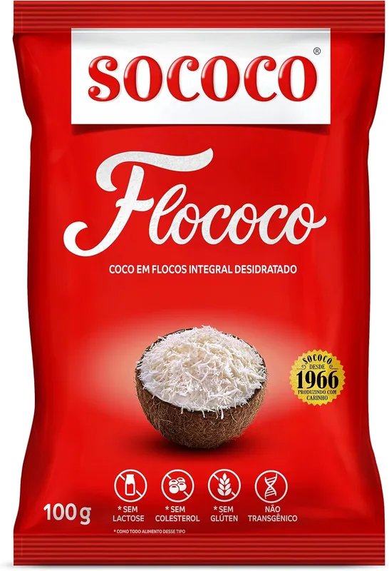 COCO RALADO FLOCOS COCO BOM 100G