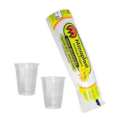 COPO LISO TRANSP. 400ML C/50UN MINAPLAST