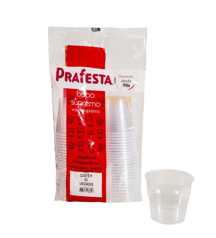 COPO SUPREMO 150ML PRAFESTA C/ 50