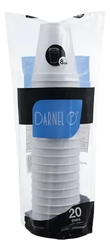 COPO TERMICO 237ML BRANCO C/25UN DART MEXICO