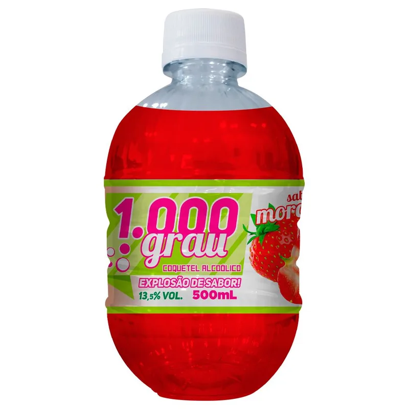 COQUETEL ALCOOLICO DE MORANGO 95 890 ML