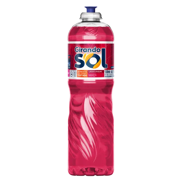 DETERGENTE GIRANDO SOL MAÇA 500ML