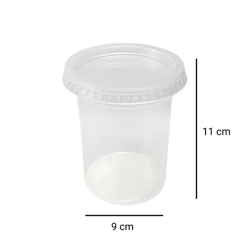 EMB. PLAST. G310 POTE C/TAMPA REDONDO 200ML GALVANOTEK C/25