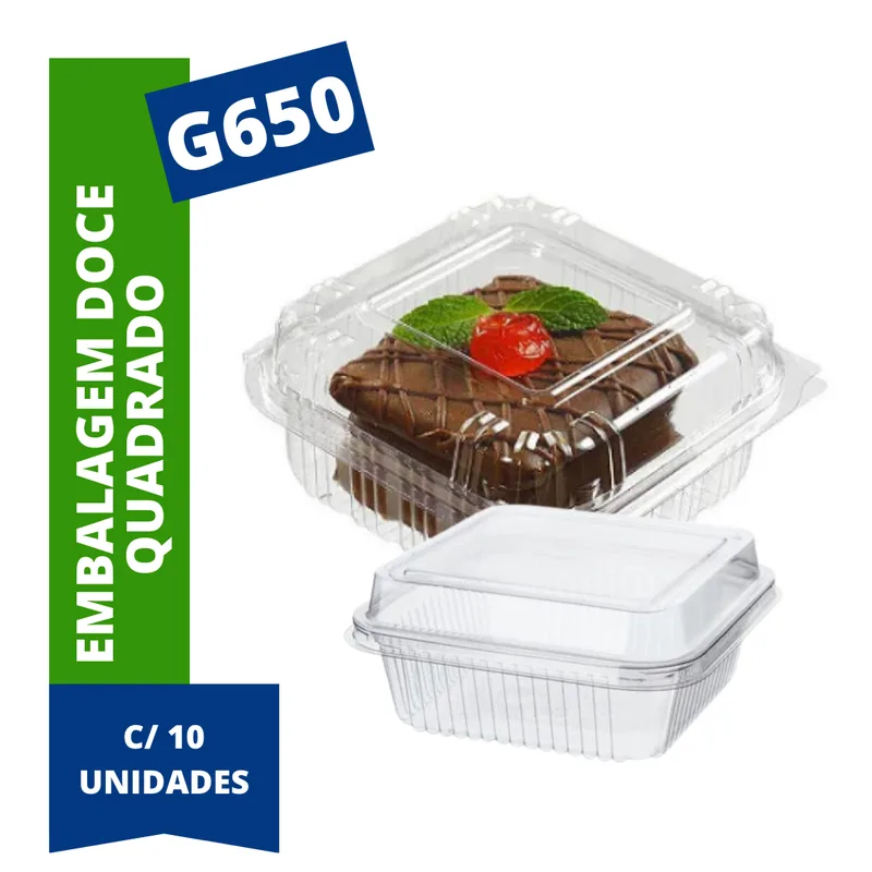 EMB. PLAST. G650 DOCE QUADRADA GALVANOTEK
