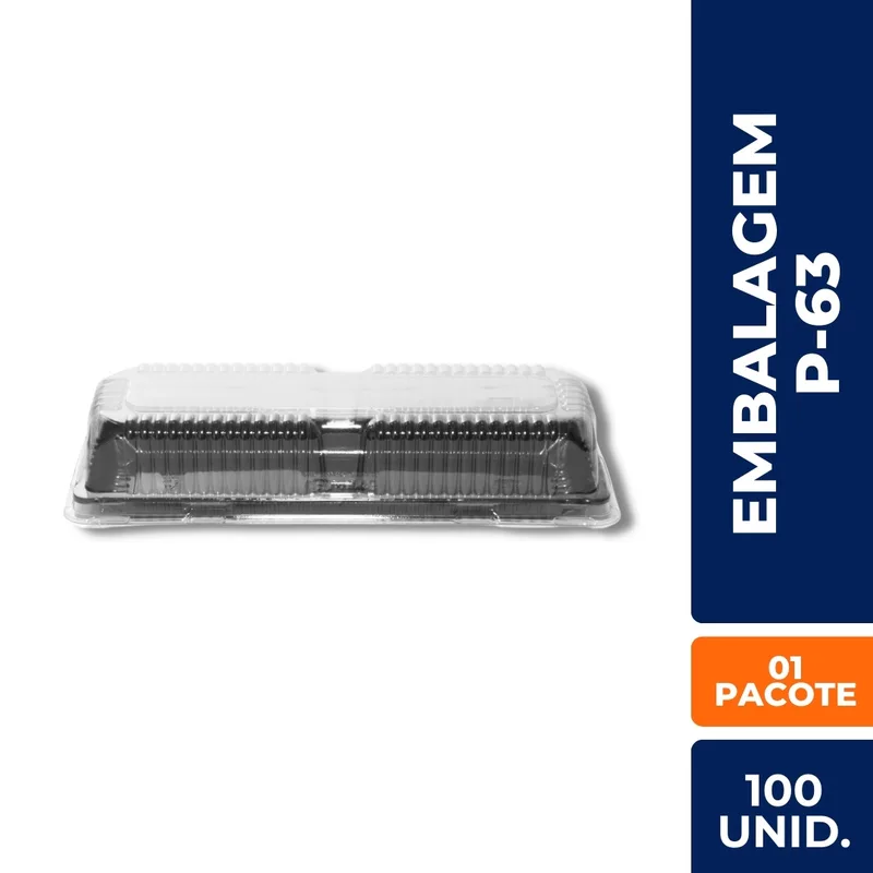 EMBALAGEM PLASTICA TORTA P63 PPAST
