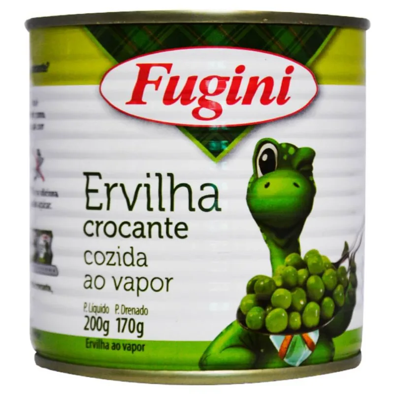 ERVILHA CROCANTE AO VAPOR FUGINI LATA 170GR