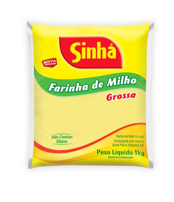 FARINHA DE MILHO GROSSA 1KG SINHA