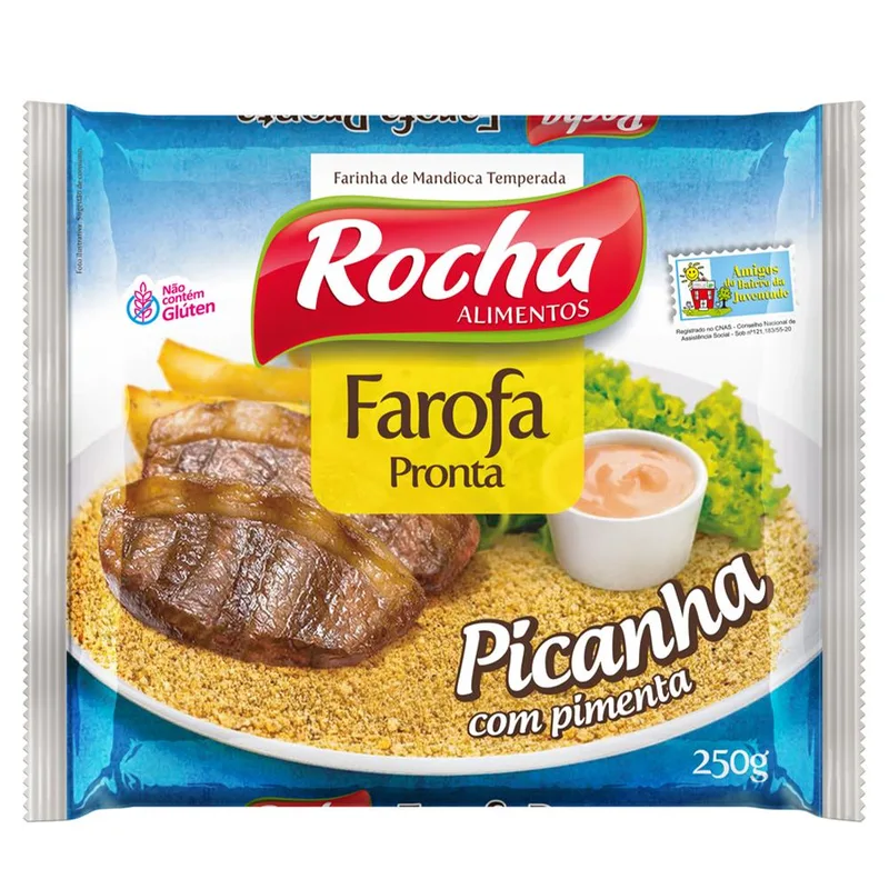 FAROFA DE MANDIOCA ROCHA PICANHA 250GR