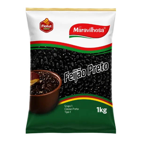 FEIJAO PRETO MARAVILHOSA 1KG