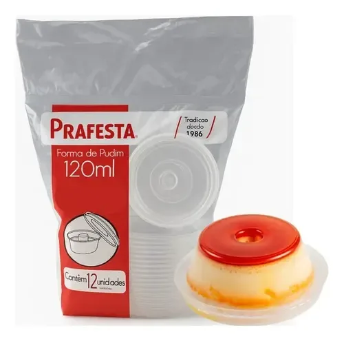 FORMA DE PUDIM 120ML C/12UN PRA FESTA