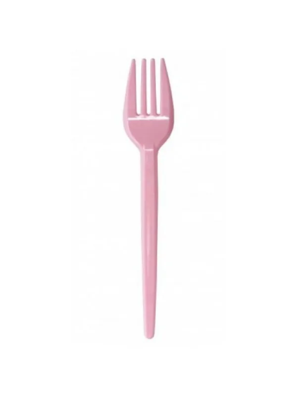 GARFO SOBREMESA ROSA CLARO C/10UN PLAZAPEL