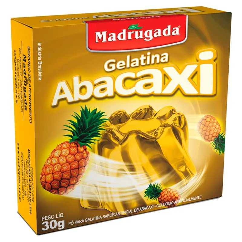 GELATINA ABACAXI MADRUGADA 30GR