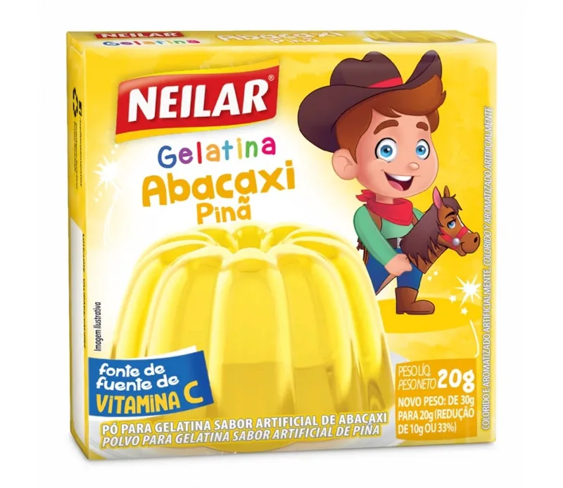 GELATINA ABACAXI NEILAR 20GR